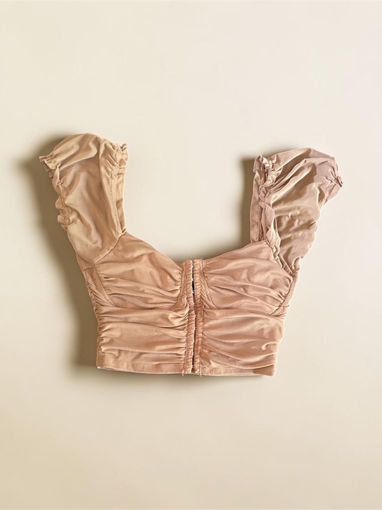 Forever 21 Tops - Ruched Square Neck Crop Top